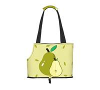 Suitable for Small Dogs and Cats, Cartoon pear Printed Portable pet Shoulder Bag, Shopping and Travel Dual-Purpose Bag