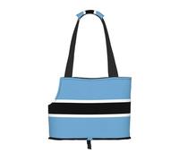 Suitable for Small Dogs and Cats, Flag of Botswana Printed Portable pet Shoulder Bag, Shopping and Travel Dual-Purpose Bag