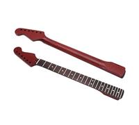 Suitable For ST 6 String 22 Fret Right Hand Black And Red Crackled Matte Electric Guitar Neck With Maple Handle