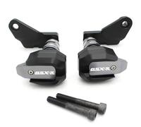 Suitable For Suzuki GSXR1000 GSX-R1000 2009-2016 2015 Motorcycle Frame Slide Anti-Fall Fairing Crash Pad Protector(Silver)