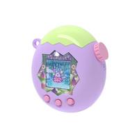 Suitable for Tamagotchi Paradise Virtual Pet Machine Hard Shell PC Fall Resistant Protective Cover Non-Slip Game Accessories (Top Matcha Green + Bottom deep Purple)