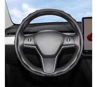 Suitable For Tesla Carbon Fiber Texture Steering Wheel With Snap-On Wave-Shaped Sports Design Protective Case For Model 3 Y S X Wheel Sleeve Protector