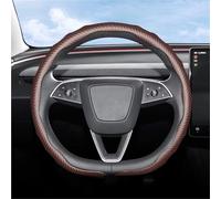 Suitable For Tesla Carbon Fiber Texture Steering Wheel With Snap-On Wave-Shaped Sports Design Protective Case For Model 3 Y S X Wheel Sleeve Protector