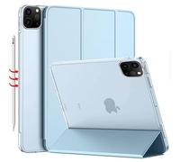 Suitable for the new ipad10 generation mini6 protective cover air4 hard bottom soft edge ipad 10.2 protective cover transparent bottom white ice blue IPAD Air4/5 (10.9 inch)