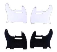 Suitable For TL Single-hole Electric Guitar Pickguard Left/right Hand(White R)