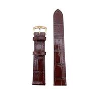 Suitable For Traditional Watches, Smart Watches, Mechanical Watches, And Unisex Leather Straps(Brown-golden,20mm)