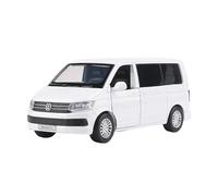 Suitable For Volkswagen Multivan T6 MPV 1:36 Metal Die-Cast Car Model With Sound And Light Simulation Collectible Gift(White)