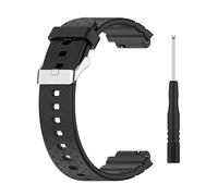 Suitable for X5 Play Quick Release Silicone Watch Strap Smartwatch Sport Replacement Wristband with Tool Windup (Black, One Size)