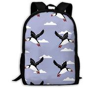 Suitable School Backpack Puffin Daypack Spacious Rucksack for Camping, Work, Hiking, 42X32X14Cm