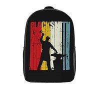 Suitable School Bags Ironsmith Retro Sports Bag Adjustable Straps Travel Bag for Hiking, Work, Travel, 42X32X14Cm