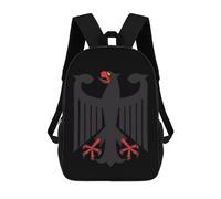 Suitable Sports Bag German Ea-Gle Schools Backpack Resistant School Rucksack for Work, Travel, Camping, 42X32X14Cm