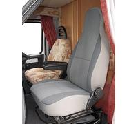 Suitable to fit a Fiat Ducato Motorhome 2004 Model, 2 Front Seat Covers, MH-701 Charcoal Grey