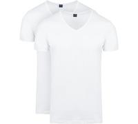Suitable Vita T-Shirt V-Neck White 2-Pack