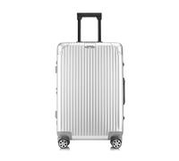 Suitcase All aluminum Magnesium Alloy Trolley Case Aluminum Alloy Suitcase Metal Suitcase Portable Suitcase Travel Suitcase (Color : F, Taille unique : 32inch)