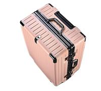 Suitcase Aluminum Frame Suitcase for Men and Women, Silent Universal Wheel Trolley Case, Student Travel Code Box Suitcases