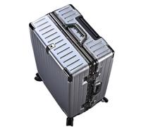 Suitcase Aluminum Frame Suitcase for Men and Women, Silent Universal Wheel Trolley Case, Student Travel Code Box Suitcases