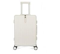 Suitcase Carry On Luggage Large Capacity Storage Suitcase Light Abs Luggage 4 Universal Wheels Hard Boarding Luggage Travel Gear(Blanc,26 inches)