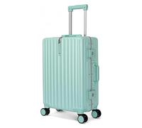 Suitcase Carry On Luggage Large Capacity Storage Suitcase Light Abs Luggage 4 Universal Wheels Hard Boarding Luggage Travel Gear(Green,24 inches)