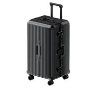 Suitcase Carry on Luggage Suitcases With Wheels Aluminum Frame Box Strong and Durable Anti-Scratch Trolley Case Thickened Suitcase Travel Luggage with Wheels ( Color : A , Taille unique : 28in )