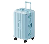 Suitcase Carry on Luggage Suitcases With Wheels Aluminum Frame Box Strong and Durable Anti-Scratch Trolley Case Thickened Suitcase Travel Luggage with Wheels ( Color : B , Taille unique : 28in )