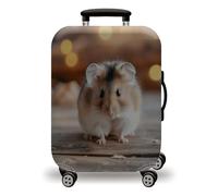 Suitcase Cover Golden Geometry Animal Luggage Covers for Suitcases Elastic Spandex Washable Suitcase Covers Protectors Scratch Resistent Quick Fix and Remove Luggage Cover With Zipper Fit 22-25 Inch