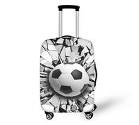 Suitcase Cover Gray Black White Luggage Covers for Suitcases Elastic Spandex Washable Suitcase Covers Protectors Scratch Resistent Quick Fix and Remove Luggage cover With Zipper Fit 29-32 Inch