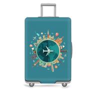 Suitcase Cover Large Luggage Cover Protector Personalised Luggage Cover 26-29 inch, Anti-Scratch Easy to Spot Out Washable Suitcase Protection, Travel Essentials (Green)