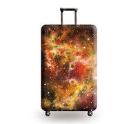 Suitcase Cover Orange Starry Sky Suitcase Covers Protectors for Travel Elastic Polyester Spandex Washable Scratch and Dust Protection Fit 18-32 Inch Luggage Cover (S)