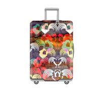Suitcase Cover Retro Brown Animal Suitcase Covers Protectors Elastic Spandex Washable Luggage Covers For Suitcases Scratch Resistent Quick Fix and Remove Luggage Protector With Zipper Fit 19-21 Inch