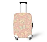 Suitcase Cover Sgreen Butterfly Print Design Luggage Covers for Suitcases Washable Luggage Cover,High Elastic Spandex,Scratch and Dust Protection, Quick Fix and Remove
