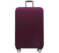 Suitcase Covers 2pcs Thick Elastic Solid Luggage Protective Cover Zipper Suit for 18-32 inch Bag Suitcase Covers Trolley Cover Travel Accessories for Wheeled Suitcases(Red Purple,L 25-28 inch)