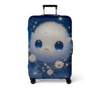 Suitcase Covers L White Elf Personalised Suitcase Covers Elastic Washable Stretchable Luggage Covers, Anti Scratch Reusable Travel,for Business Trip Daily Using