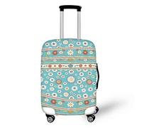 Suitcase Covers L White Orange Flower Personalised Suitcase Covers Elastic Washable Stretchable Luggage Covers, Anti Scratch Reusable Travel,for Business Trip Daily Using