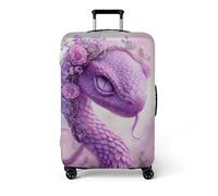 Suitcase Covers Protectors M Animal Snake 3D Print Design Scratch and Dust Protection,Water Resistant Elastic Luggage Covers with Zipper for Suitcases Large,Quick Fix and Remove