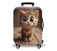 Suitcase Covers Protectors M Cartoon Cat 3D Print Design Scratch and Dust Protection,Water Resistant Elastic Luggage Covers with Zipper for Suitcases Large,Quick Fix and Remove