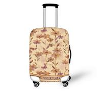 Suitcase Covers Protectors M Yellow Flowers Suitcase Cover Luggage Covers for Suitcases Washable High Elastic Spandex Reusable Suitcases Protective Cover, Anti-Scratch Travel Essentials