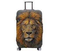 Suitcase Covers Protectors XL Yellow Lion 3D Print Design Scratch and Dust Protection,Water Resistant Elastic Luggage Covers with Zipper for Suitcases Large,Quick Fix and Remove
