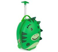 boppi Tiny Trekker Kids Luggage Bag | Holiday Travel Suitcase for Boys & Girls, Carry-On or Pull-Along School Trolley | Cabin Holdall | Under seat EasyJet Compliant,17-Litre | Dinosaur
