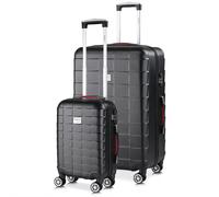 Suitcase Hard Shell 2 pcs Exopack Black M/XL in ABS 38l, 105l