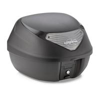 Kappamoto Top-case K29NT MONOLOCK – 29 L Black, Embossed with Smoked Reflectors