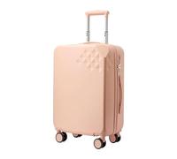 Suitcase Large Capacity Suitcase Carry On Luggage Wear Resistant Suitcases Secure Combination Lock Adjustable Pull Luggage Travel Gear(Pink,26inch)