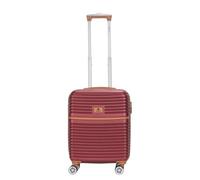 Suitcase Lightweight Wheeled Luggage, ABS Carry On or Check in Travel Case, Durable Hard Shell with 4 Spinner Wheels, Built in Lock & Handle | Easy Luggage (Burgundy, Cabin)