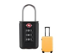Suitcase Padlock - Approved Combination Cable Lock, Set Digit Combination Lock, Resettable Three Digit Code Travel Padlocks, Padlocks with