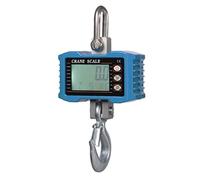 suitcase scales， Scale With Cast Aluminum Case Handheld Digital Crane LCD(Blue,1000KG)