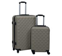 Suitcase set 2pc Anthracite ABS hardshell 55x36x22 & 76x48x28cm with lock wheels