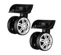 Suitcase Spinner Wheels - 2 Piece 360 Degree Swivel Rollers, Smooth Rolling Replacement Kit, Travel Luggage Wheel Set | Luggage Wheels For Travel Bag Duffle Business Vacation School Airplane