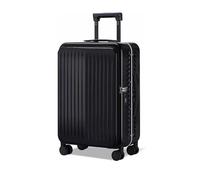 Suitcase Suitcases with Wheels Large-Capacity Boarding Carry On Luggage Detachable Side Pocket Design Suitcase TSA Combination Lock Travel Gear(Noir,20 inches)