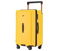 Suitcase Suitcases with Wheels Large-Capacity Luggage Hard Shell Combination Lock Carry On Luggage Fashion Safe Drop-Proof Suitcase Travel Gear(Yellow,30 inches)