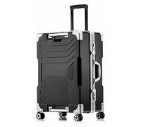Suitcase Suitcases with Wheels Large Capacity Luggage Safe and Reliable TSA Customs Lock Suitcase Compression Luggage Travel Gear(Noir,54 * 35 * 23CM)