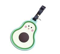 Suitcase Tags Identifications - 10 cm Travel Luggage Tag Made of Silicone | Colourful Suitcase Tags in Fruit Shape - Silicone Luggage Tag Strawberry/Avocado/Pineapple/Banana, Adjustable, for Suitcases